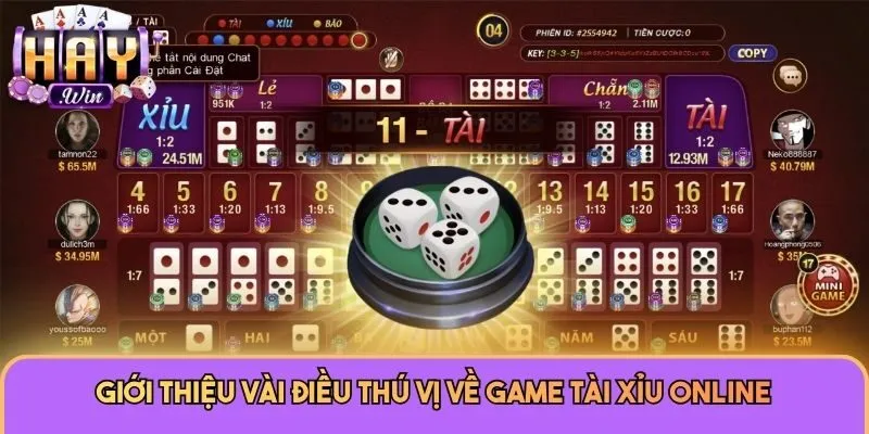 Tài Xỉu Online - Tựa Game Giải Trí Hot Nhất Tại Haywin 1 Giới thiệu vài điều thú vị về game Tài Xỉu online